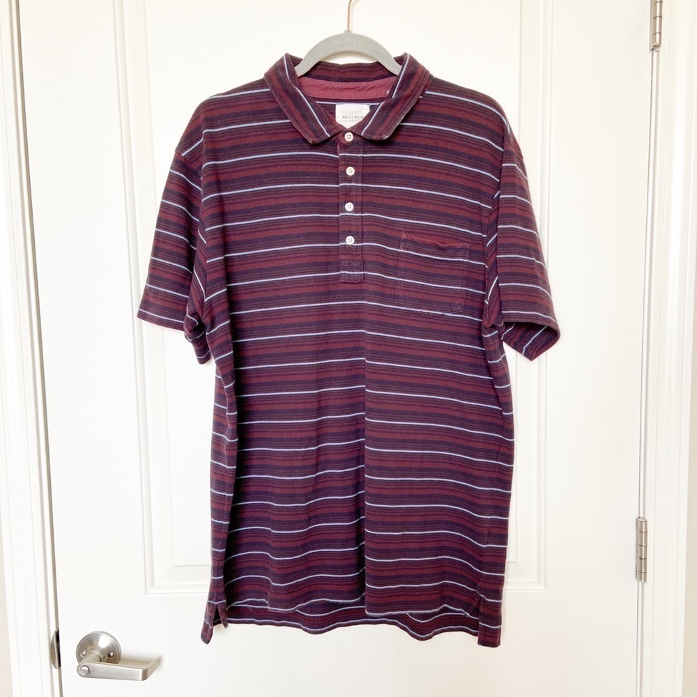 BILLY REID • Multi Color Stripe Polo Shirt Sz XXL